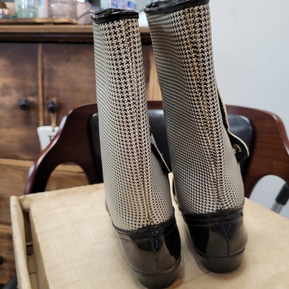 1960s Mod boots by Hullabaloo- Herringbone checked-  7 AA (Narrow width) - Picture 12 of 15